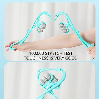 Plastic Pressure Point Therapy Neck Massager and Hand Roller for Neck and Shoulder Relief